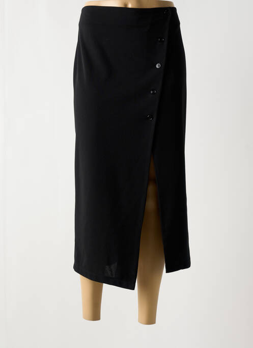 Jupe longue noir QUATRE VINGT JOURS pour femme