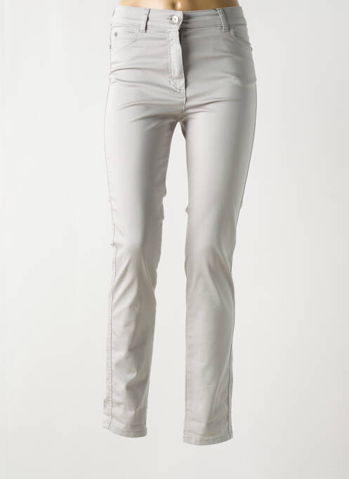 Pantalon slim gris OLSEN pour femme
