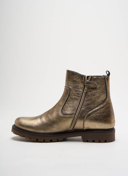 Bottines/boots matière lisse talon plat jusqu'à 3cm or STONES AND BONES femme