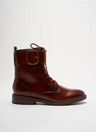 Bottines/boots matière lisse talon plat jusqu'à 3cm marron FUGITIVE BY FRANCESCO ROSSI femme