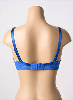 Soutien-gorge effet matière satinée haut soutien-gorge moulé bleu PASSIONATA femme