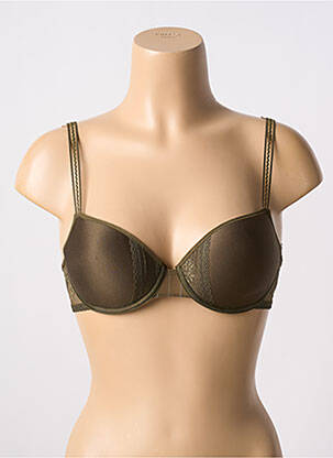 Soutien-gorge effet matière satinée haut soutien-gorge moulé vert PASSIONATA femme