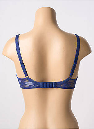 Soutien-gorge effet matière satinée haut soutien-gorge moulé bleu PASSIONATA femme