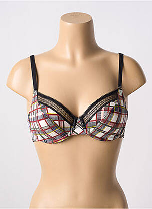 Soutien-gorge effet matière satinée haut soutien-gorge emboitant rouge PASSIONATA femme