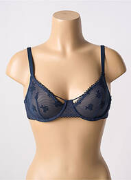 Soutien-gorge effet matière satinée haut soutien-gorge emboitant bleu PASSIONATA femme