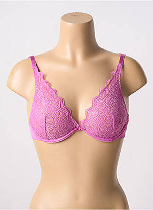 Soutien-gorge effet matière satinée haut soutien-gorge emboitant rose PASSIONATA femme