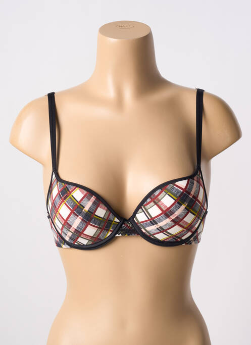 Soutien-gorge effet matière satinée haut soutien-gorge push-up rouge PASSIONATA femme