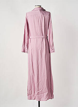 Robe longue manches longues manches longues violet LUMINA femme