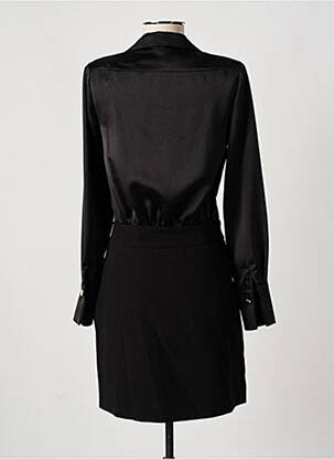 Robe courte manches longues manches longues noir PDK femme