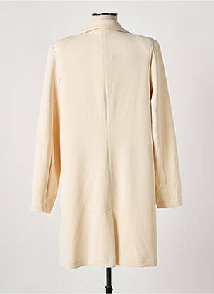 Manteau long coupe cintrée sans capuche beige SURKANA femme