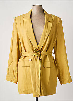 Blazer poches jaune GRACE & MILA femme