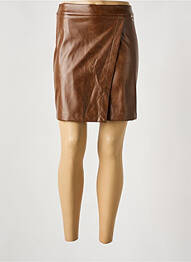 Jupe courte poches marron PDK femme