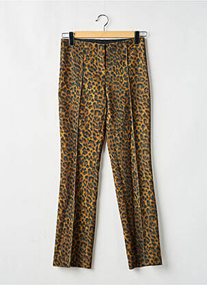 Pantalon slim taille haute taille haute jaune EMA BLUE'S femme