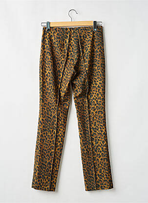 Pantalon slim taille haute taille haute jaune EMA BLUE'S femme