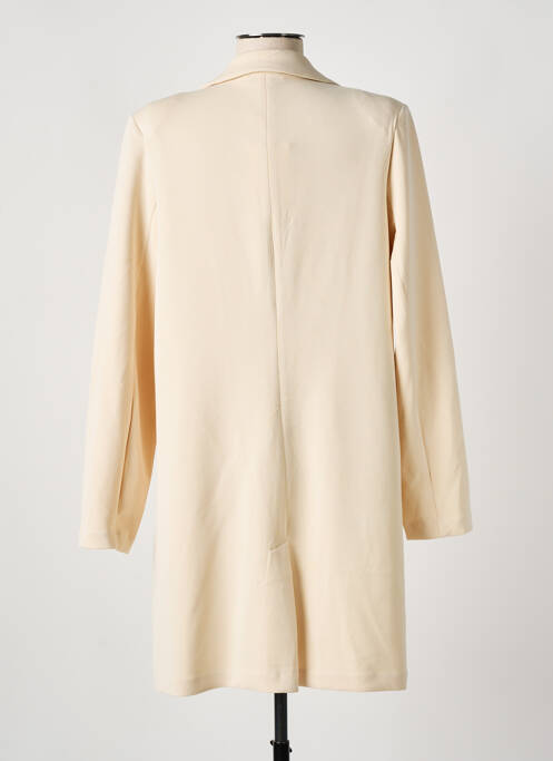 Manteau long coupe cintrée sans capuche beige SURKANA femme