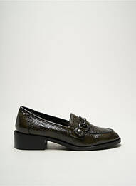 Mocassins effet froissé talon plat jusqu'à 3cm vert REQINS femme