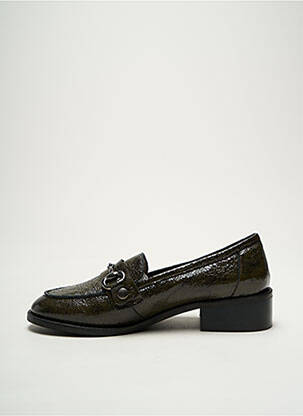 Mocassins effet froissé talon plat jusqu'à 3cm vert REQINS femme