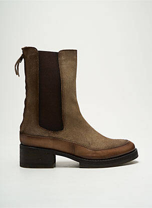 Bottines/boots nubuck talon de 4 à 6cm marron LITTLE ...LA SUITE femme
