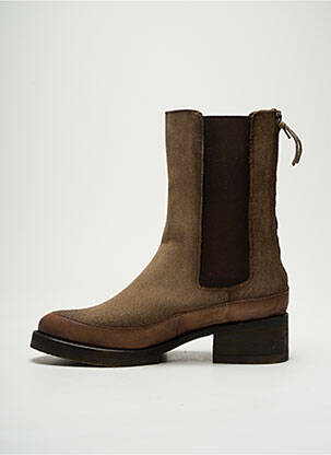 Bottines/boots nubuck talon de 4 à 6cm marron LITTLE ...LA SUITE femme