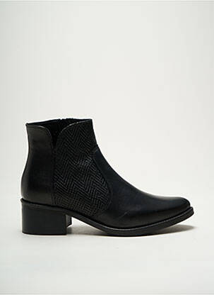 Bottines/boots matière lisse talon de 4 à 6cm noir MYMA femme