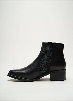 Bottines/boots matière lisse talon de 4 à 6cm noir MYMA femme
