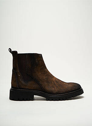 Bottines/boots nubuck talon plat jusqu'à 3cm marron LITTLE ...LA SUITE femme