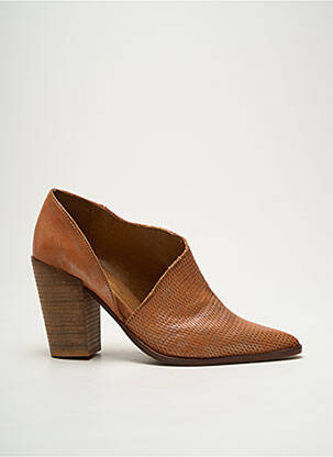Bottines/boots matière lisse talon de 7 à 9cm orange LITTLE ...LA SUITE femme