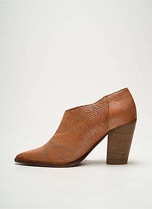 Bottines/boots matière lisse talon de 7 à 9cm orange LITTLE ...LA SUITE femme