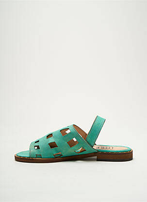 Sandales/nu pieds chiquet talon plat jusqu'à 3cm vert LITTLE ...LA SUITE femme