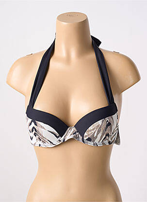 Haut de maillot de bain bretelles élastiquées beige AUBADE femme