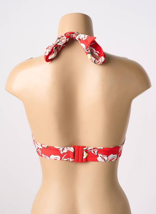 Haut de maillot de bain bretelles élastiquées haut soutien-gorge push-up orange AUBADE femme