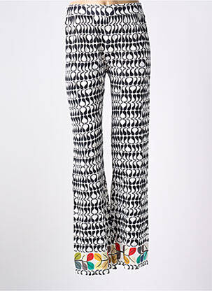 Pantalon droit stretch taille haute noir JEI'S BY LETIZIA DENARO femme