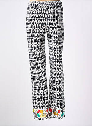 Pantalon droit stretch taille haute noir JEI'S BY LETIZIA DENARO femme