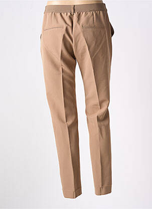 Pantalon chino poches taille haute marron SIGNE NATURE femme