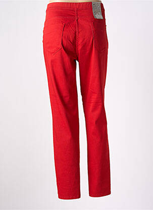 Jegging tissage popeline taille normale rouge EAST DRIVE femme