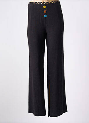 Pantalon flare taille basse taille basse noir LOLESFILLES femme
