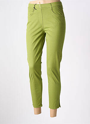 Jegging tissage popeline taille normale vert EAST DRIVE femme