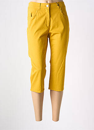 Corsaire stretch taille normale jaune EAST DRIVE femme