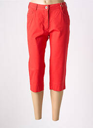 Corsaire tissage denim taille normale rouge MAT DE MISAINE femme