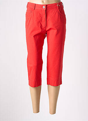 Corsaire tissage denim taille normale rouge MAT DE MISAINE femme
