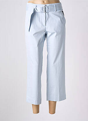Pantalon 7/8 taille haute taille haute bleu ZERRES femme