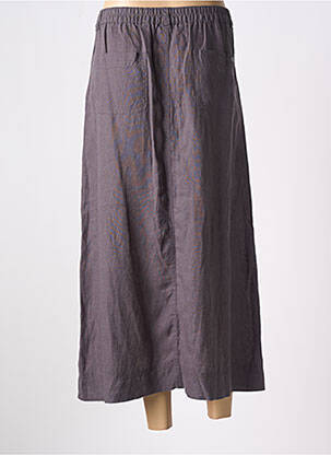Jupe longue taille haute gris MAT DE MISAINE femme