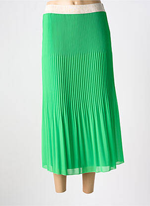 Jupe longue coupe fluide vert SIGNE NATURE femme