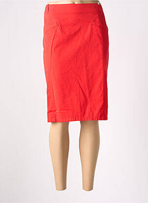Jupe mi-longue taille à pinces rouge MAT DE MISAINE femme