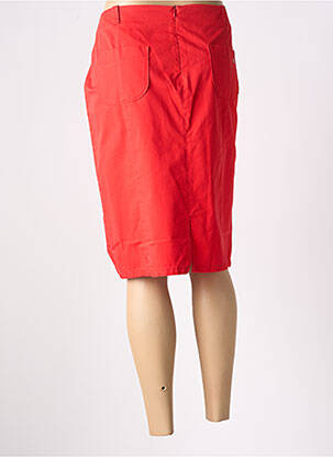 Jupe mi-longue taille à pinces rouge MAT DE MISAINE femme