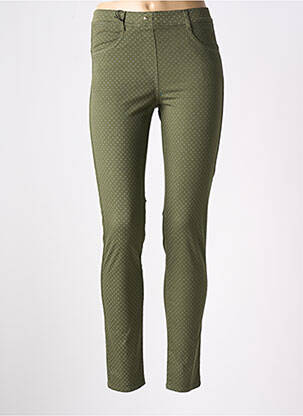 Jegging tissage popeline taille normale vert EAST DRIVE femme
