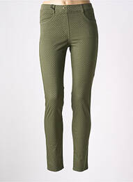Jegging tissage popeline taille normale vert EAST DRIVE femme