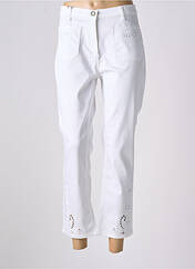 Jeans coupe slim blanc DEVERNOIS pour femme seconde vue