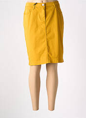 Jupe mi-longue jaune EAST DRIVE pour femme seconde vue