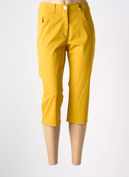 Corsaire stretch taille normale jaune EAST DRIVE femme